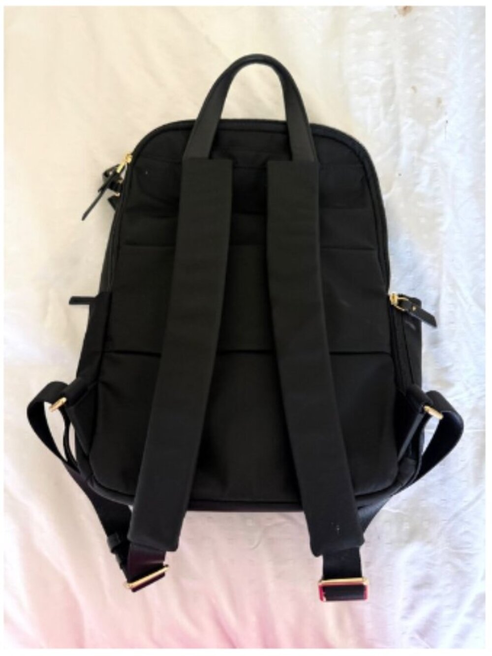 Tumi Black Backpack with Gold Hardware - Picture 2 of 15